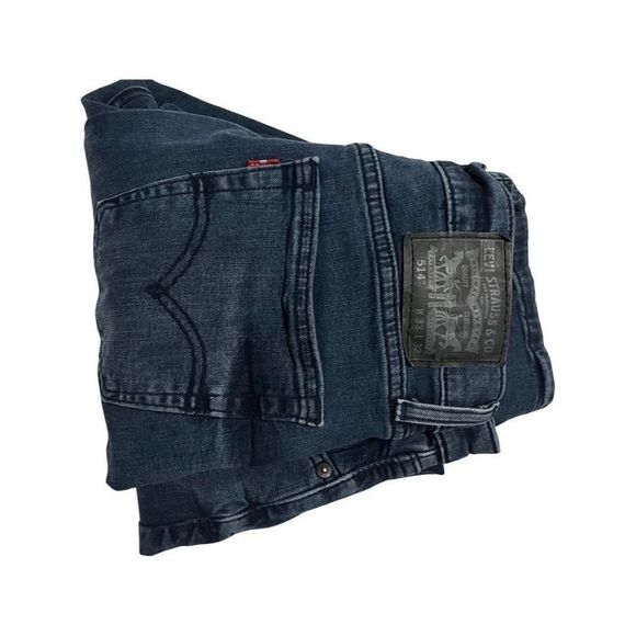 Levi's 514 Men's Washed Black Classic Straight-Leg Denim Jeans Size 33 - Picture 3 of 6